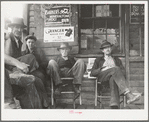 Inhabitants of Nethers in front of post office. Virginia