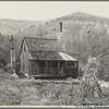 Home of a mountain family who will be resettled on new land. Shenandoah National Park, Virginia