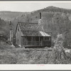 Home of a mountain family who will be resettled on new land. Shenandoah National Park, Virginia