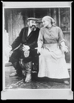 Paul Lipson and Mimi Randolph in the stage production Fiddler on the Roof