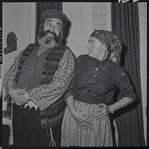 Paul Lipson and Mimi Randolph in publicity for the stage production Fiddler on the Roof