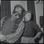 Paul Lipson and Mimi Randolph in publicity for the stage production Fiddler on the Roof