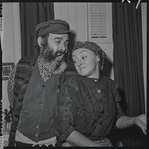 Paul Lipson and Mimi Randolph in publicity for the stage production Fiddler on the Roof