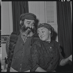 Paul Lipson and Mimi Randolph in publicity for the stage production Fiddler on the Roof