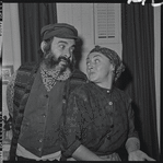 Paul Lipson and Mimi Randolph in publicity photo for the stage production Fiddler on the Roof
