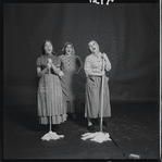 Adele Paige, Helena Grenot, and Christine Andreas in publicity for the stage production Fiddler on the Roof