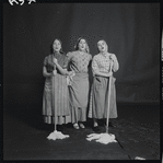 Adele Paige, Helena Grenot, and Christine Andreas in publicity for the stage production Fiddler on the Roof