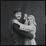 Keith Baker and Christine Andreas in publicity for the stage production Fiddler on the Roof