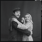 Keith Baker and Christine Andreas in publicity for the stage production Fiddler on the Roof