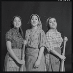Adele Paige, Helena Grenot, and Christine Andreas in publicity for the stage production Fiddler on the Roof