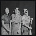 Adele Paige, Helena Grenot, and Christine Andreas in publicity for the stage production Fiddler on the Roof
