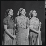 Adele Paige, Helena Grenot, and Christine Andreas in publicity for the stage production Fiddler on the Roof