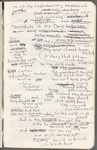Notebook containing draft lyrics and other notes by Michael Friedman