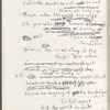 Notebook containing draft lyrics and other notes by Michael Friedman