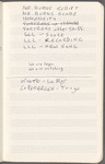 Notebook containing draft lyrics and other notes by Michael Friedman