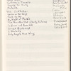 Notebook containing draft lyrics and other notes by Michael Friedman