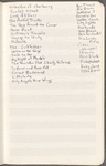 Notebook containing draft lyrics and other notes by Michael Friedman