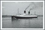 The Ile de France leaving New York