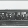 People waiting for an IRT subway train