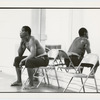 Bill T. Jones on a chair in the studio