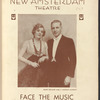 Playbill cover for the stage production Face the Music