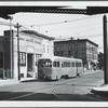 Streetcar at the Van Sicklen station in Brooklyn, N.Y.