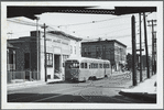 Streetcar at the Van Sicklen station in Brooklyn, N.Y.