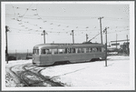 Church Avenue streetcar in Brooklyn, NY near New York Bay and 39th Street