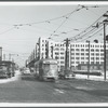 Brooklyn streetcar on 2nd Avenue and 39th Street, on a cold, windy day