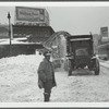 Snow removal in front of the Flatbush Ave. station in Brooklyn, N.Y.