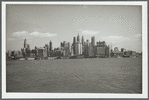 View of lower Manhattan from a Central Railroad of New Jersey ferry