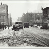 Myrtle Avenue near Borough Hall, Brooklyn, after a snowstorm