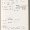 Costume notebook for the John Curry Skating Troupe and Chaplin