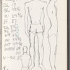 Costume notebook for the John Curry Skating Troupe and Chaplin