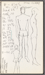 Costume notebook for the John Curry Skating Troupe and Chaplin