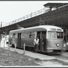 Brooklyn, N.Y. [Streetcar next to the Van Sicklen Avenue station]