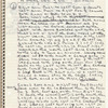 Spiral notebook including spring 1972 rehearsal schedule and choreographic notes for "A Song for You"