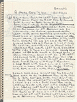 Spiral notebook including spring 1972 rehearsal schedule and choreographic notes for "A Song for You"