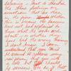 Letter from Dudley Williams to Alvin Ailey discussing artistic differences and direction