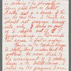 Letter from Dudley Williams to Alvin Ailey discussing artistic differences and direction