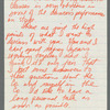Letter from Dudley Williams to Alvin Ailey discussing artistic differences and direction
