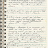 Notebook with Merrill Ashley's notes on a dance class taught by Diana Adams