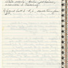 Notebook with Merrill Ashley's notes on a dance class taught by Diana Adams