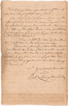 Livingston, Robert, Junr., addressed to Abraham Yates Esqr., High Sheriff for the City and County of Albany