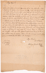 Werth, Johann Jacob, addressed to Mstr. Abraham Yates, Sheriff lieving [living] in Albany