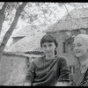 Tanaquil Le Clercq and Martha Swope sitting in the garden at Karinska's house in Domremy