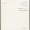 New York City Ballet rehearsal which includes both George Balanchine and Jacques D’Amboise