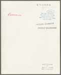 New York City Ballet rehearsal which includes both George Balanchine and Jacques D’Amboise