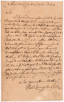 Livingston, Robert, Junr., to Abraham Yates Junr