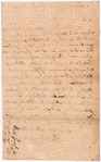 Livingston, Robert, Junr., to Abraham Yates Junr